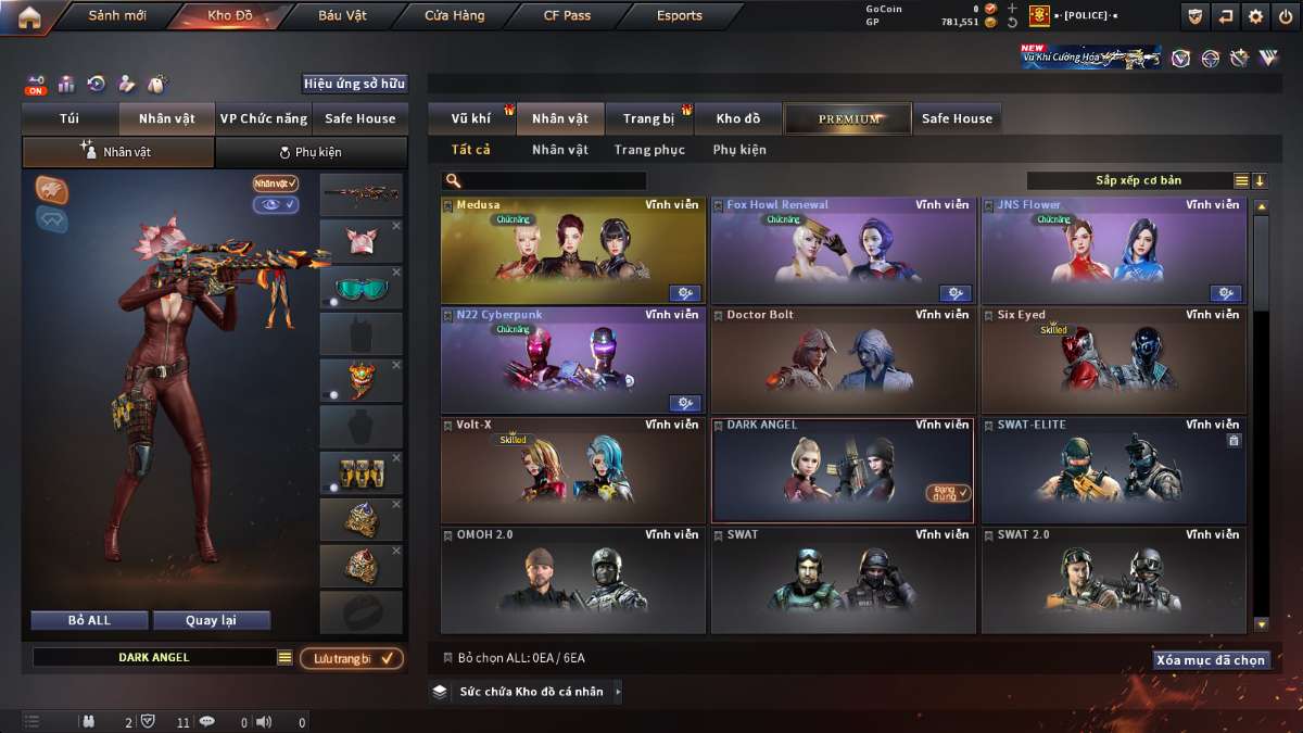 shop acc cf uy tin gia re